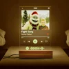 Personalized Christmas Yeti Spotify Plaque LED Light Classic 1964 Stop-Motion Movie Custom Gift
