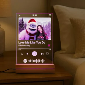 Personalized Christmas Yeti Spotify Plaque LED Light | Classic 1964 Stop-Motion Movie Custom Gift 20 Personalized Christmas Yeti Spotify Plaque LED Light Classic 1964 Stop-Motion Movie Custom Gift