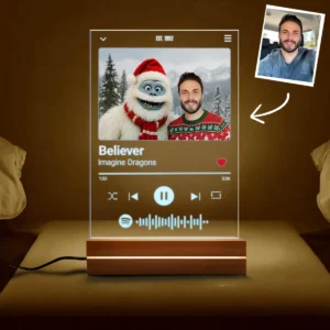Personalized Christmas Yeti Spotify Plaque LED Light | Classic 1964 Stop-Motion Movie Custom Gift 21 Personalized Christmas Yeti Spotify Plaque LED Light Classic 1964 Stop-Motion Movie Custom Gift