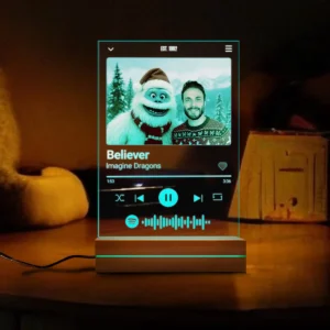 Personalized Christmas Yeti Spotify Plaque LED Light | Classic 1964 Stop-Motion Movie Custom Gift 23 Personalized Christmas Yeti Spotify Plaque LED Light Classic 1964 Stop-Motion Movie Custom Gift
