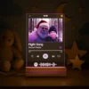 Personalized Yeti Christmas Spotify Plaque LED Light Custom Photo Lamp, Magical Keepsake