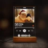 Personalized Yeti Christmas Spotify Plaque LED Light Custom Photo Lamp, Magical Keepsake