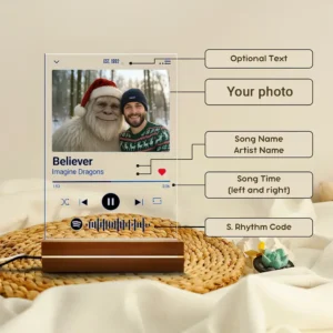 Personalized Yeti Christmas Spotify Plaque LED Light | Custom Photo Lamp, Magical Keepsake 30 Personalized Yeti Christmas Spotify Plaque LED Light Custom Photo Lamp, Magical Keepsake