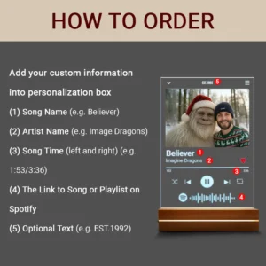 Personalized Yeti Christmas Spotify Plaque LED Light | Custom Photo Lamp, Magical Keepsake 31 Personalized Yeti Christmas Spotify Plaque LED Light Custom Photo Lamp, Magical Keepsake