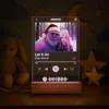 Personalized Yeti Christmas Spotify Plaque LED Light Custom Photo Lamp, Magical Keepsake