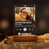 Personalized Yeti Christmas Spotify Plaque LED Light Custom Photo Lamp, Magical Keepsake