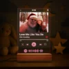 Personalized Yeti Christmas Spotify Plaque LED Light Custom Photo Lamp, Magical Keepsake