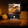 Personalized Yeti Christmas Spotify Plaque LED Light Custom Photo Lamp, Magical Keepsake