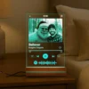 Personalized Yeti Christmas Spotify Plaque LED Light Custom Photo Lamp, Magical Keepsake