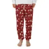 Nordic Bigfoot Reindeer Christmas Pajama Pants Funny Sasquatch Winter Camping Lounge Joggers