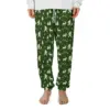 Nordic Bigfoot Reindeer Christmas Pajama Pants Funny Sasquatch Winter Camping Lounge Joggers