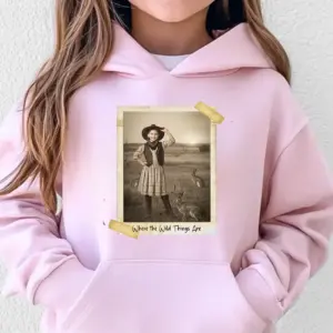 Personalized 1880s Jackalope Hoodie Custom Face Old West, Mythical Cowboy & Cowgirl Hooded Sweatshirt