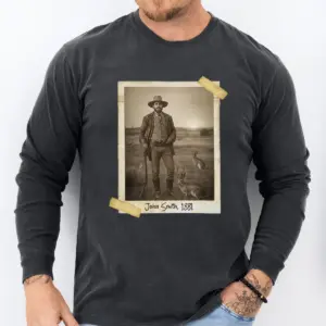 Personalized 1880s Jackalope Portrait Shirt | Custom Face Old West, Mythical Cowboy & Cowgirl Tee 27 Personalized 1880s Jackalope Portrait Shirt Custom Face Old West, Mythical Cowboy & Cowgirl Tee