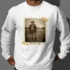 Personalized 1880s Jackalope Portrait Shirt Custom Face Old West, Mythical Cowboy & Cowgirl Tee