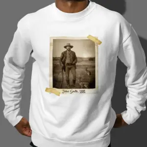 Personalized 1880s Jackalope Portrait Shirt | Custom Face Old West, Mythical Cowboy & Cowgirl Tee 29 Personalized 1880s Jackalope Portrait Shirt Custom Face Old West, Mythical Cowboy & Cowgirl Tee