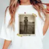 Personalized 1880s Jackalope Portrait Shirt Custom Face Old West, Mythical Cowboy & Cowgirl Tee