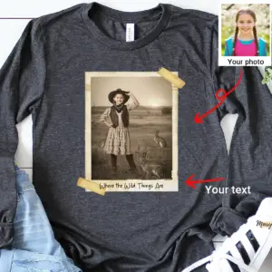 Personalized 1880s Jackalope Sweatshirt Custom Face Old West, Mythical Cowboy & Cowgirl Pullover