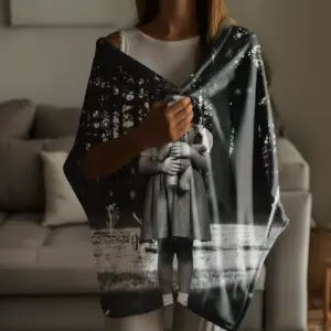Personalized Flatwoods Monster Analog Horror Blanket | Custom Face in Chilling 1950s Photo, Spooky Cozy 29 Personalized Flatwoods Monster Analog Horror Blanket Custom Face in Chilling 1950s Photo Spooky Cozy