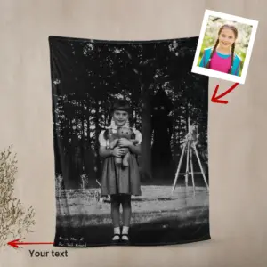 Personalized Flatwoods Monster Analog Horror Blanket | Custom Face in Chilling 1950s Photo, Spooky Cozy 26 Personalized Flatwoods Monster Analog Horror Blanket Custom Face in Chilling 1950s Photo Spooky Cozy