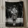 Personalized Flatwoods Monster Analog Horror Blanket Custom Face in Chilling 1950s Photo Spooky Cozy