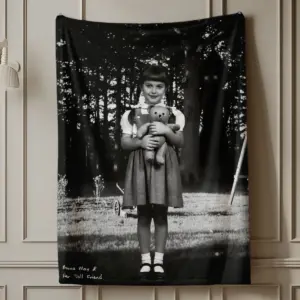 Personalized Flatwoods Monster Analog Horror Blanket | Custom Face in Chilling 1950s Photo, Spooky Cozy 27 Personalized Flatwoods Monster Analog Horror Blanket Custom Face in Chilling 1950s Photo Spooky Cozy
