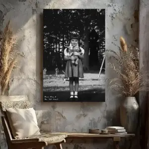 Personalized Flatwoods Monster Analog Horror Canvas | Custom Face in Chilling 1950s Photo, Spooky Wall Art 22 Personalized Flatwoods Monster Analog Horror Canvas Custom Face in Chilling 1950s Photo Spooky Wall Art