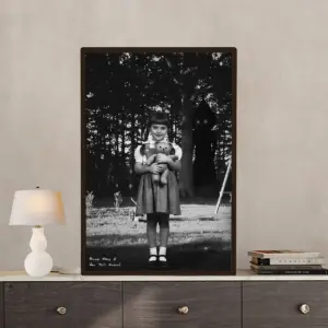 Personalized Flatwoods Monster Analog Horror Poster Custom Face in Chilling 1950s Photo Wall Art