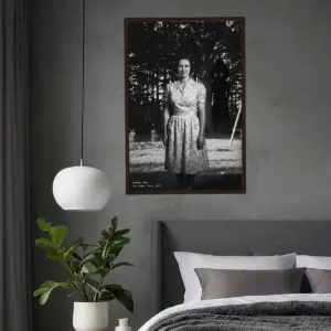 Personalized Flatwoods Monster Analog Horror Poster Custom Face in Chilling 1950s Photo Wall Art