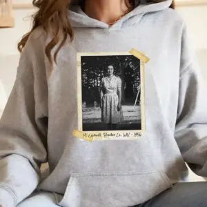 Personalized Flatwoods Monster Horror Hoodie | Custom Face in Chilling 1950s Photo, Spooky Hooded Sweatshirt 21 Personalized Flatwoods Monster Horror Hoodie Custom Face in Chilling 1950s Photo