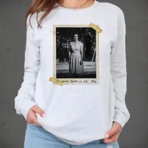 Personalized Flatwoods Monster Horror Long Sleeve Tee Custom Face in Chilling 1950s Photo