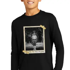 Personalized Flatwoods Monster Horror Long Sleeve Tee Custom Face in Chilling 1950s Photo