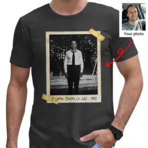 Personalized Flatwoods Monster Horror Shirt | Custom Face in Chilling 1950s Photo, Spooky Tee 18 Personalized Flatwoods Monster Horror Shirt Custom Face in Chilling 1950s Photo Spooky Tee