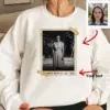 Personalized Flatwoods Monster Horror Sweatshirt Custom Face in Chilling 1950s Photo Spooky Pullover