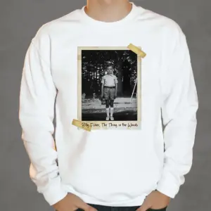 Personalized Flatwoods Monster Horror Sweatshirt Custom Face in Chilling 1950s Photo Spooky Pullover