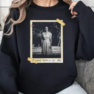Personalized Flatwoods Monster Horror Sweatshirt Custom Face in Chilling 1950s Photo Spooky Pullover