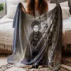 Personalized Wendigo Blanket | Custom Face 19th Century Photo, Gothic Horror Cryptid Cozy 28 Personalized Wendigo Blanket Custom Face 19th Century Photo Gothic Horror Cryptid Cozy