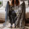 Personalized Wendigo Blanket | Custom Face 19th Century Photo, Gothic Horror Cryptid Cozy 25 Personalized Wendigo Blanket Custom Face 19th Century Photo Gothic Horror Cryptid Cozy