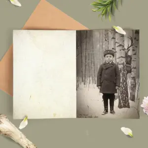 Personalized Wendigo Card | Custom Face 19th Century Photo, Gothic Horror Cryptid Greeting Card 24 Personalized Wendigo Card Custom Face 19th Century Photo Gothic Horror Cryptid Greeting Card