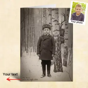 Personalized Wendigo Card | Custom Face 19th Century Photo, Gothic Horror Cryptid Greeting Card 23 Personalized Wendigo Card Custom Face 19th Century Photo Gothic Horror Cryptid Greeting Card