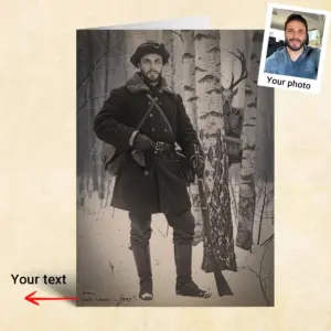 Personalized Wendigo Card | Custom Face 19th Century Photo, Gothic Horror Cryptid Greeting Card 17 Personalized Wendigo Card Custom Face 19th Century Photo Gothic Horror Cryptid Greeting Card