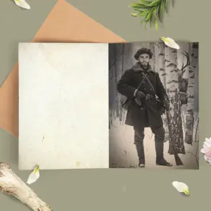 Personalized Wendigo Card | Custom Face 19th Century Photo, Gothic Horror Cryptid Greeting Card 19 Personalized Wendigo Card Custom Face 19th Century Photo Gothic Horror Cryptid Greeting Card