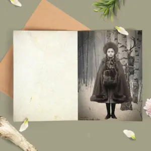 Personalized Wendigo Card | Custom Face 19th Century Photo, Gothic Horror Cryptid Greeting Card 22 Personalized Wendigo Card Custom Face 19th Century Photo Gothic Horror Cryptid Greeting Card