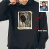Personalized Wendigo Hoodie Custom Face 19th Century Photo Gothic Horror Cryptid Hooded Sweatshirt