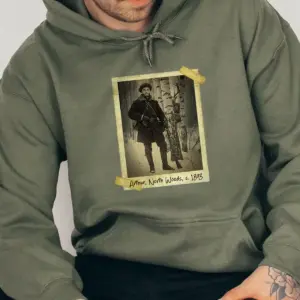 Custom Face 19th Century Horror Hoodie Wendigo Personalized Cryptid Sweatshirt