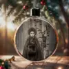 Personalized Wendigo Ornament Horror Custom Face 19th Century Photo Gothic Cryptid Decor