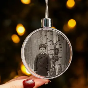 Personalized Wendigo Ornament Horror Custom Face 19th Century Photo Gothic Cryptid Decor