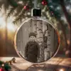 Personalized Wendigo Ornament Horror Custom Face 19th Century Photo Gothic Cryptid Decor