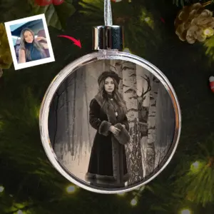 Personalized Wendigo Ornament Horror Custom Face 19th Century Photo Gothic Cryptid Decor
