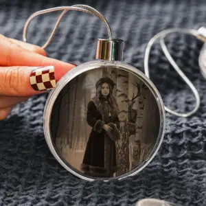 Personalized Wendigo Ornament Horror Custom Face 19th Century Photo Gothic Cryptid Decor