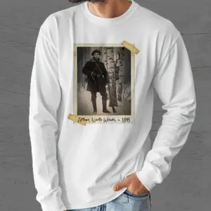 Personalized Wendigo Long Sleeve Tee | Custom Face 19th Century Photo, Gothic Horror Cryptid Crewneck 18 Personalized Wendigo Long Sleeve Tee Custom Face 19th Century Photo Gothic Horror Cryptid Crewneck